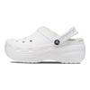 Crocs Eva Cloud Zoccoli Sportivi in Cotone Caldo Calzature da Donna Bianco 207938-100