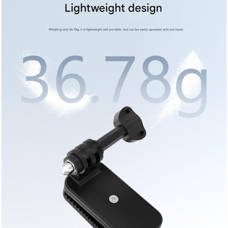 Supporto morsetto multifunzione per fotocamera con rotazione a 360° per action cam, clip per cappello, adattatore, supporto per sport