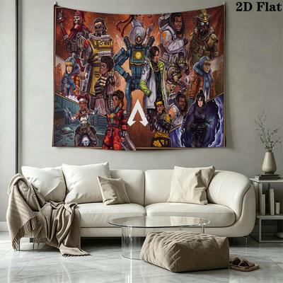 Apex Legends Wall Tapestry Aesthetic Wall Hanging Printed Fabric Blanket Decorative Tapestries for Bedroom Living Room Home Decor