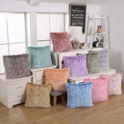 Plush Solid Color Cushion Chair Solid Color Sofa Pillow Cover
