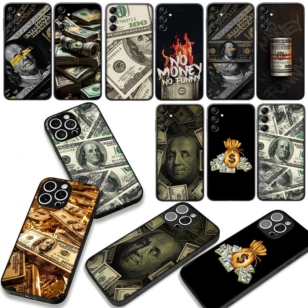 for Motorola Moto G04 G13 G14 g45 G23 G20 G32 G34 G35 G64 G82 G84 G53 G60 G72 E14 E15 E13 E22 Case Wallpaper Money 100 D-Dollars