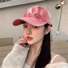 Vintage Holes Peaked Cap Embroidery Snapback Cap American Letter Baseball Hat  Spicy Girls