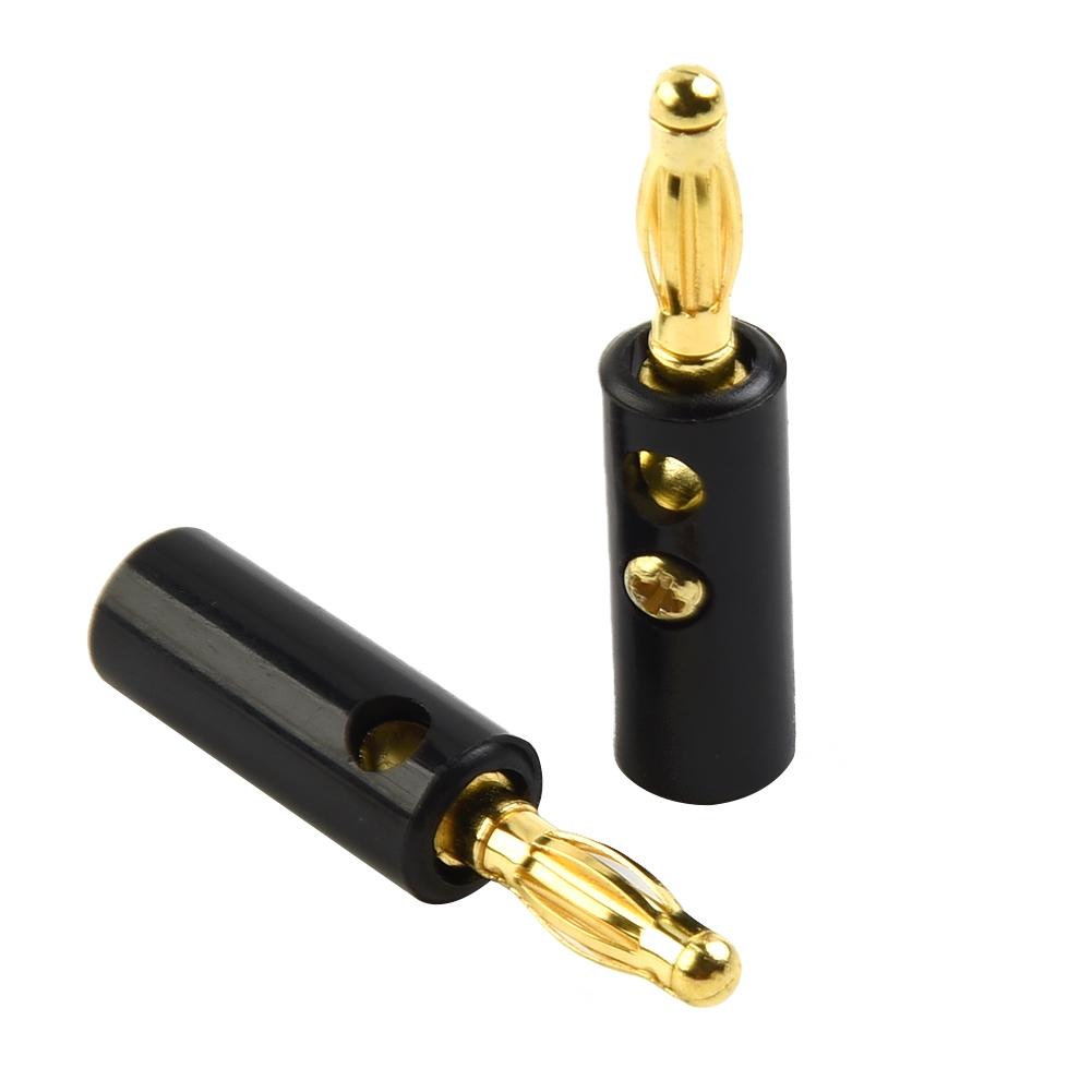 Premium Gold Plated Male Connector for Professional Audio Speaker Wire Cables