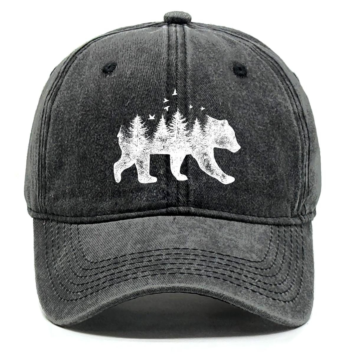 

Бейсболки снэпбэк из выстиранного хлопка Forest Bear Gorra Hombre для отдыха, с эффектом потертости, регулируемые
