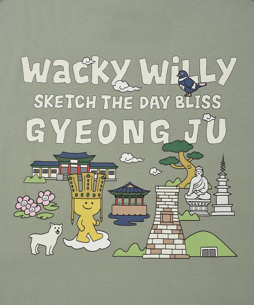 WACKY WILLY Kiki Travel Series Race T-Shirt Green