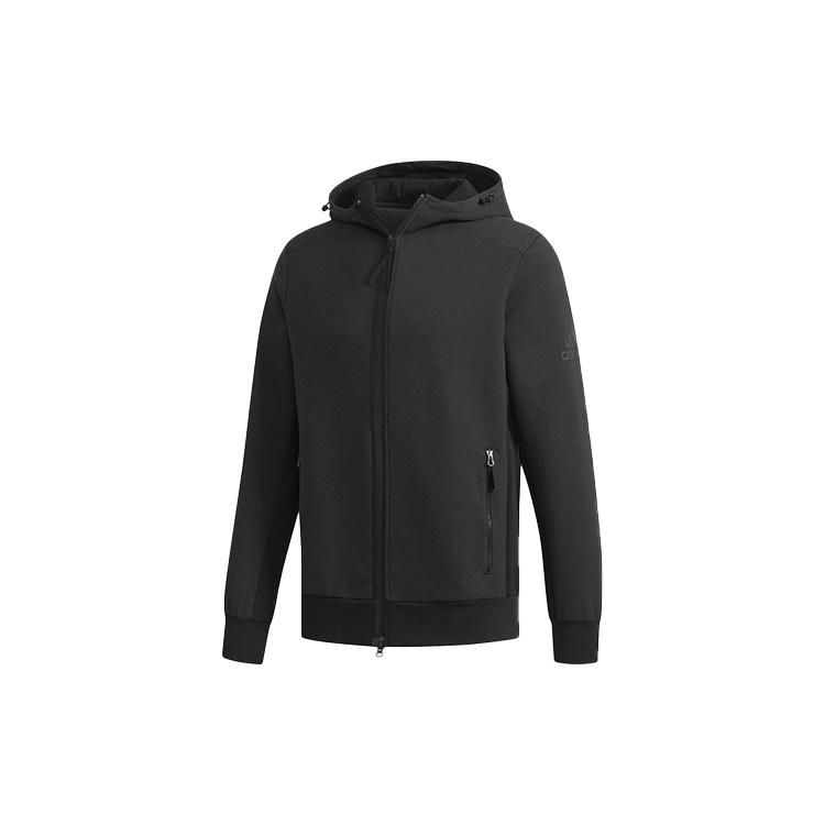 adidas Htt Double Knit Hooded Jacket Black Men s DW4590 M