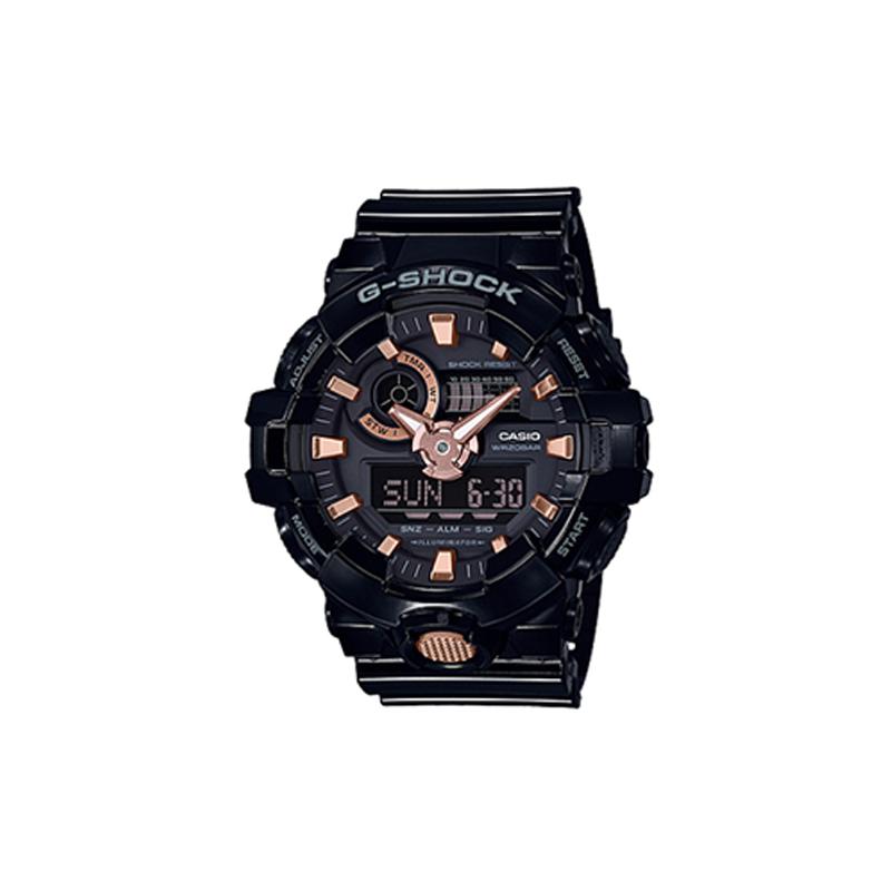 

Casio CASIOG-SHOCK series YOUTH series street cool high-end classic pointer dual display dial sports waterproof quartz movement GA-710GBX-1A4PR чорний