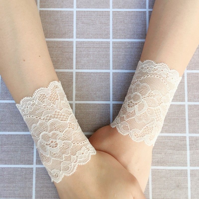 

Кружевной напульсник Летний женский Эластичный Дышащий Ультратонкий Короткий Рукав из вискозного волокна Нарукавник Маскировка шрама Маскировка татуировки Напульсник Нарукавник White. All yards
