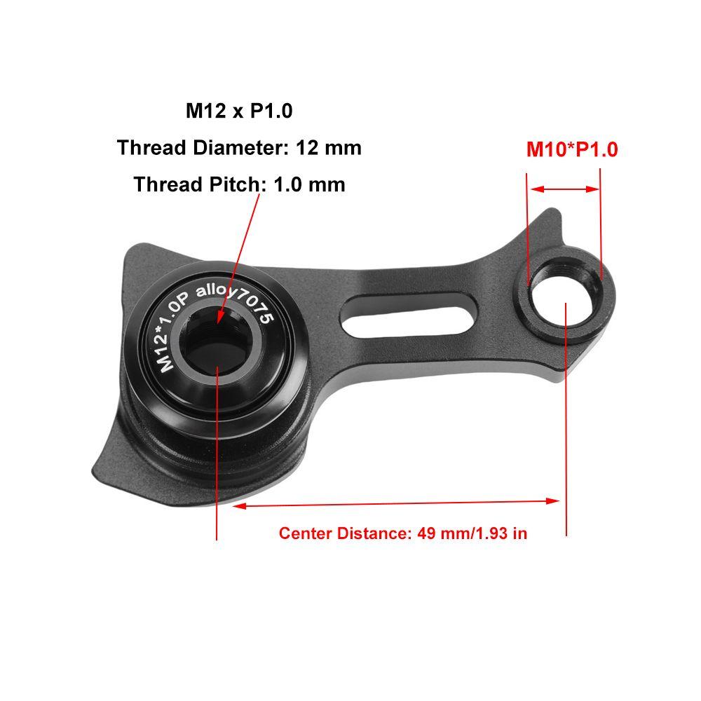 Aluminum Alloy Bike Derailleur Hanger Bike Tail Hook for Trek/Sram Bike Big Cassette Modification