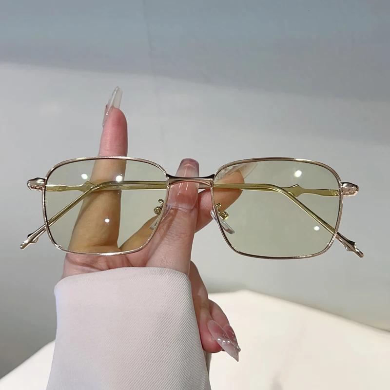 Vintage Square Sunglasses Men Retro Gradient Shades Women New Trendy Luxury Brand Design Outdoor Decor Sun Glasses