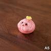 Ceramic Tea Pet Fish Statue Little Fish Spit Bubbles Under Cup Bottom Pink Spit Bubbles Piggy Ornament Water Cups Mug Decor Gift