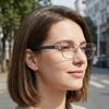 LUXEYE Luxury Glasses Geek Chic Rimless Horn-Rimmed Glasses Frame MR3170