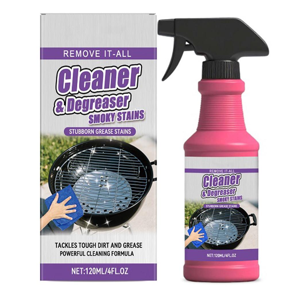 Powerful Foam Cleaner Potent Fast-Acting Kitchen Oil Stain Remover Multi-functional for Home Kitchen Outdoor Barbecues