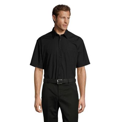 Camisa de Manga Curta Poplin Bristol Masculina