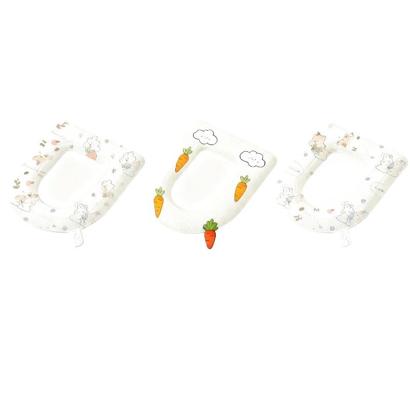 Waterproof Non-Slip Toilet Seat Cushion - Foam & Silicone Material Universal Fit All Year Round Washable Bathroom Pad