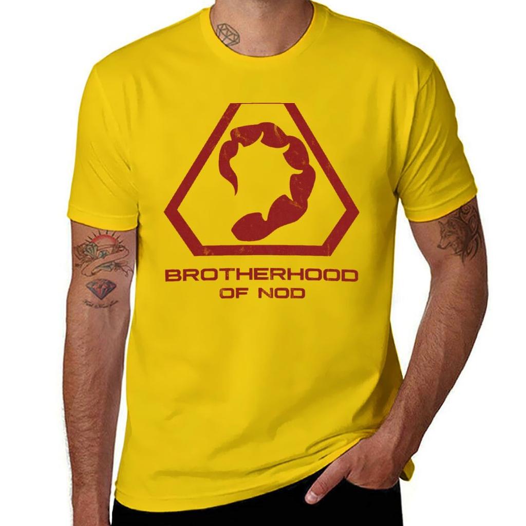 Brotherhood Of Nod Logo Inspired By Comunisexd And Conquer Tshirt Heavyweights Boys Animal Print Quickdrying Unisexs T Shirts Pack