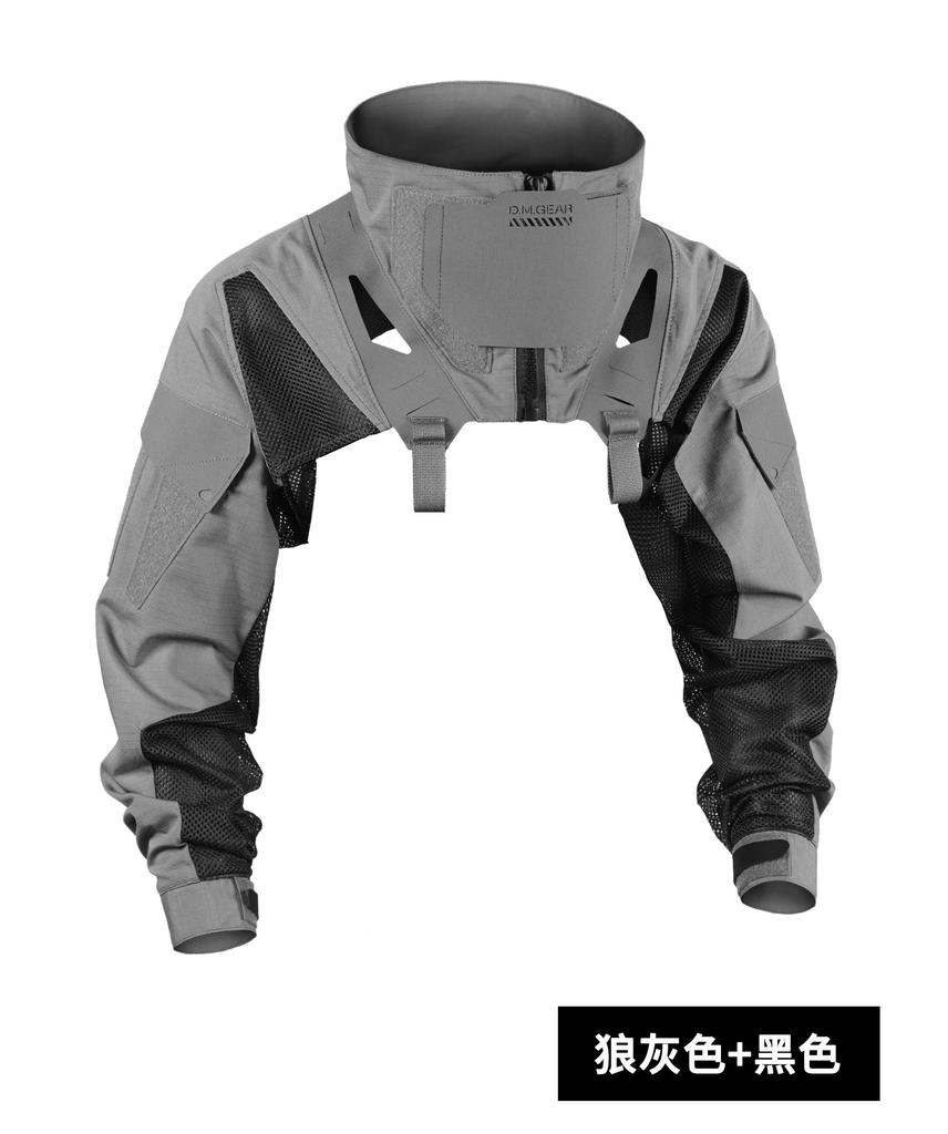 Outdoor Functional Training Stand Collar Tactical Vest Man Multifunction Breathable Chest Rig Hollow Out Tactical Waistcoat
