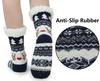 Christmas Floor Socks Women Winter Thick Slipper Socks with Grippers Non Slip Warm Fuzzy Socks Home Sleeping Stocking Xmas Gifts