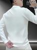 Men's Slim Fit Star Print Round Neck Hoodie - Trendy Korean Autumn/Winter Style, Fashionable Long Sleeve Top
