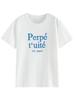 ZX Tee FSLE Simple Style Loose Short-sleeved T-shirt for Women Summer New Round Neck Cool Letter Embroidered All-match Top Female
