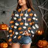 Kids Casual Halloween Print Hoodie for Holiday and Everyday Wear