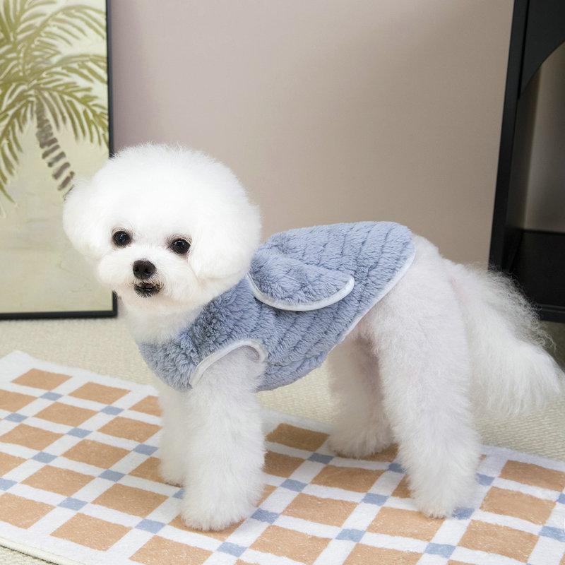 

Puppy Vest Winter Warm Pet Jacket for Small Breeds Teddy Bichon Cats Fleece Lined Coat Thermal Insulated Cold Weather Apparel XS