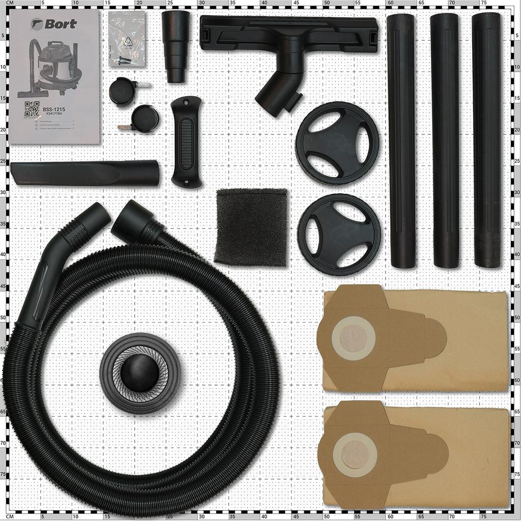 Vacuum Cleaner For Dry And Wet Cleaning Bort Bss-1215