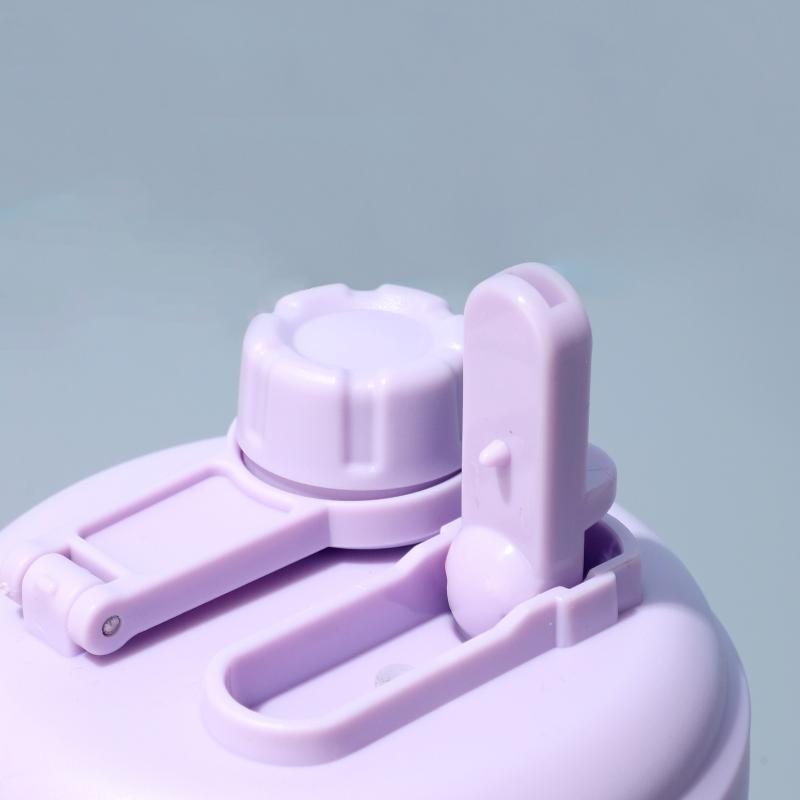 Stainless Steel Insulated Water Jug Food Grade Leak Proof Lid 24H Heat Cold Retention for Picnic Beach Trips