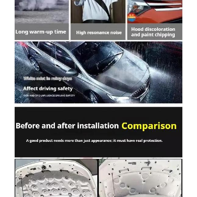 Car Hood Insulation Pad for Mitsubishi Pajero Montero Shogun V93 V97 V87 V85 Engine Cover Liner Cotton Heat Mat Part Accessories Heat Shields 2