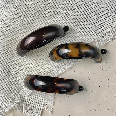 Korean Style Acetate Banana Twist Clip - Large Non-Slip Hair Accessory for Women