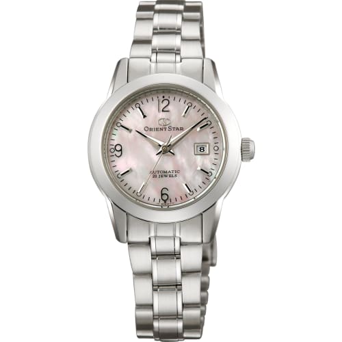 Orient Star WZ0411NR Women's Automatic Mechanical Watch, Made in Japan, with 2-Year Manufacturer's Warranty, White and Silver