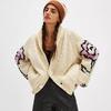 Manga European and American New Sweaters Women's Personality Trend Street Printing Cardigan Lapel Knitted Sweater