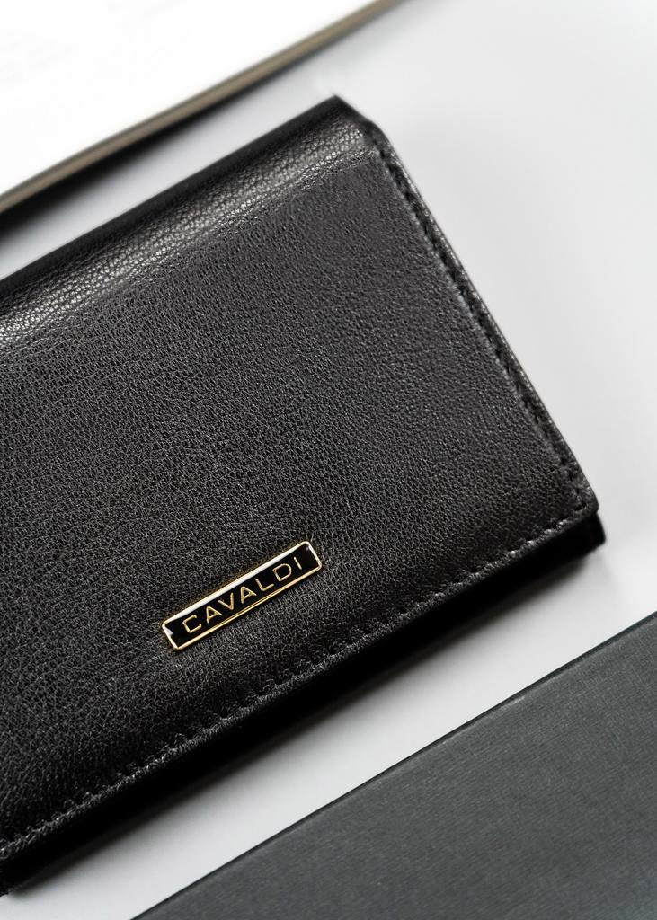 Women's Leather Wallet 445-IL2-BL-2540 Black