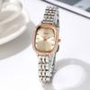 Light Luxury Diamond-Encrusted Oval Women'S Watch Compact Room Gold Stainless Steel Student Watch Waterproof Quartz Women'S Watch