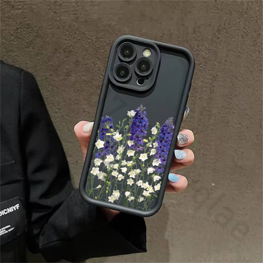 Flower Silicone Case For iPhone 13 11 15 17 12 14 16 Pro Max 17 Air Plus SE Shockproof Soft Protective Cover