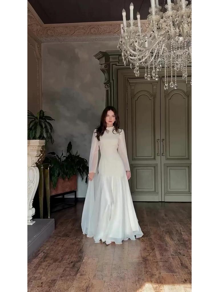 Elegant Autumn Fashion Dress 2025: Long Sleeve, European & American Style for Women