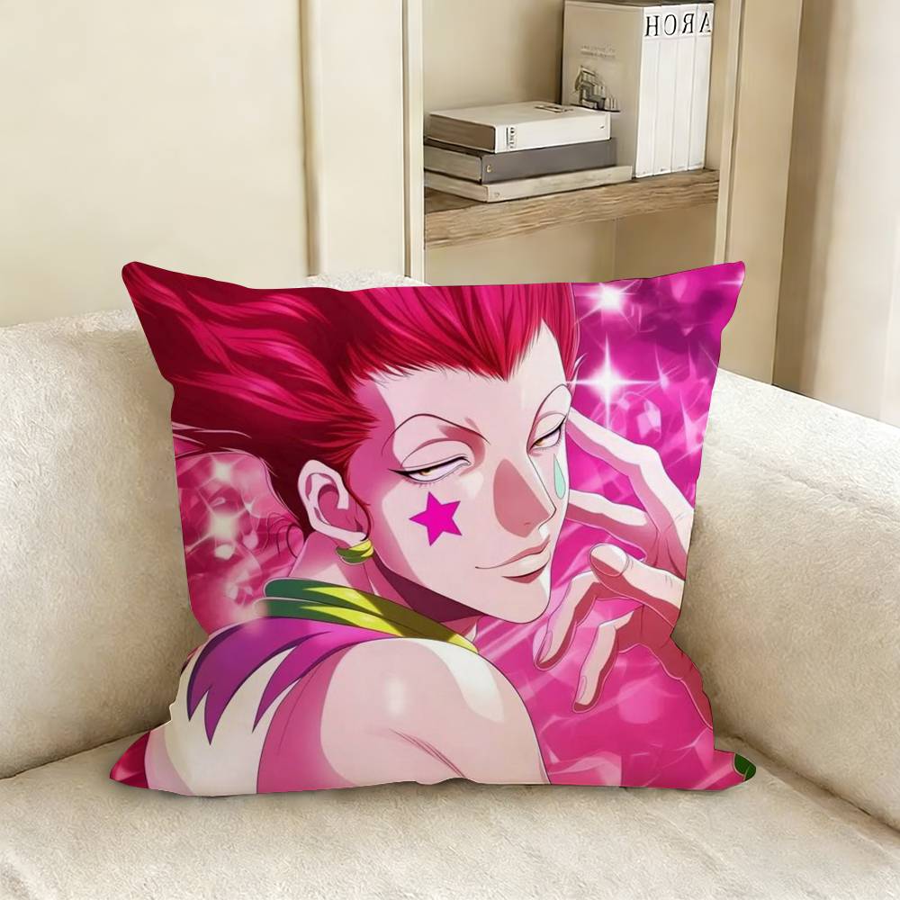 HHisoka HHunter X Hunter Pillow Cover Sofa Cushion Cover Home Room Decoration Children Gift