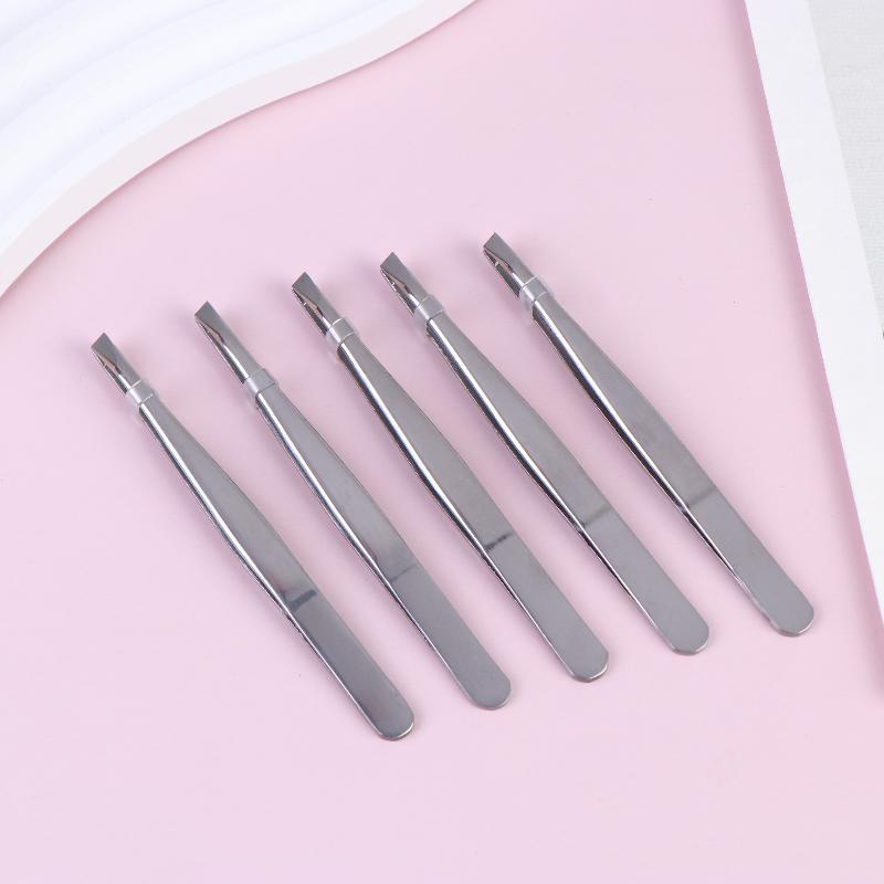 Multi-Functional Stainless Steel Tweezers 5/3Pcs for Eyebrow Plucking & Beard Grooming
