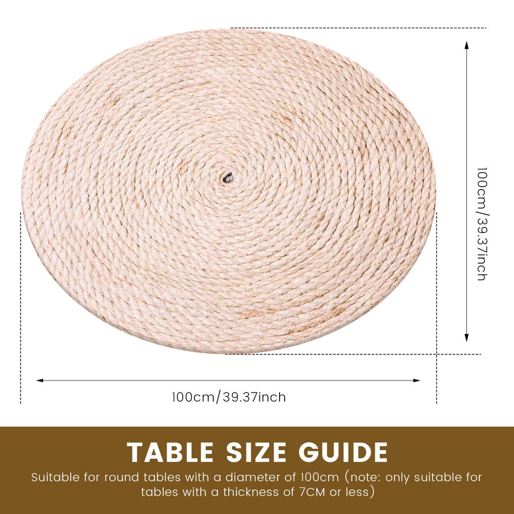 Elastic Round Table Cloth Polyester Waterproof Dining Table Cloth Oil-Proof Kitchen Circle Table Cover for Decor Diameter 100cm