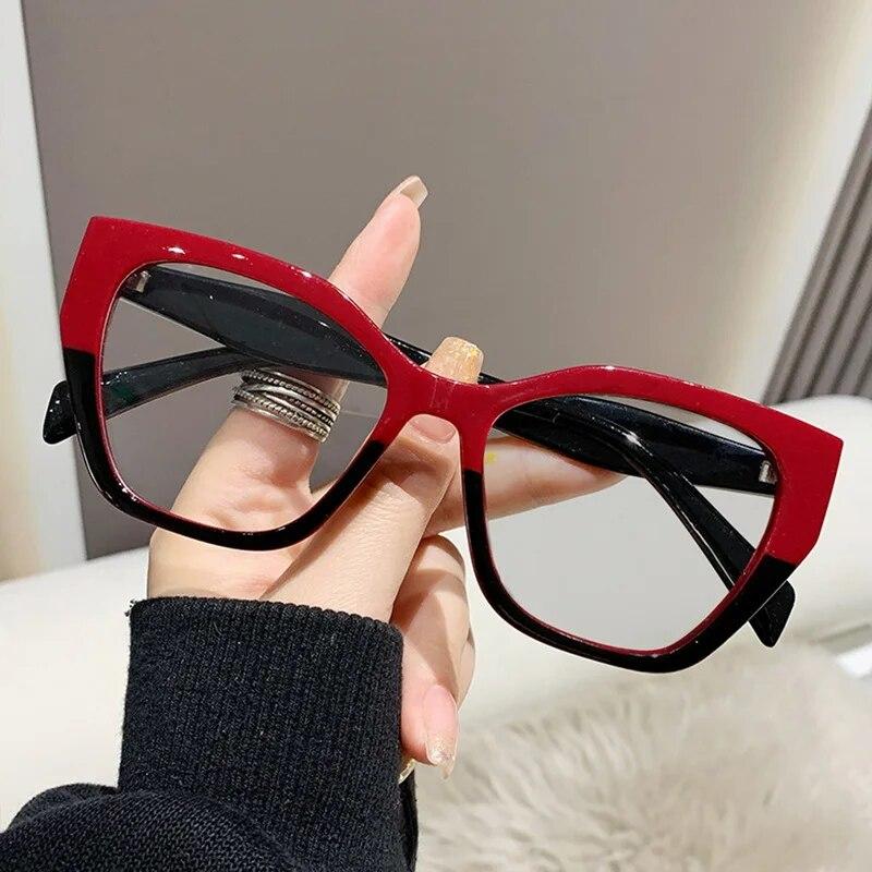 Módní Retro Kočičí Oči Rám Brýle Blokující Modré Světlo Klasické Dámské Počítačové Brýle na Ochranu Očí Leopardí Brýle Oční Optika