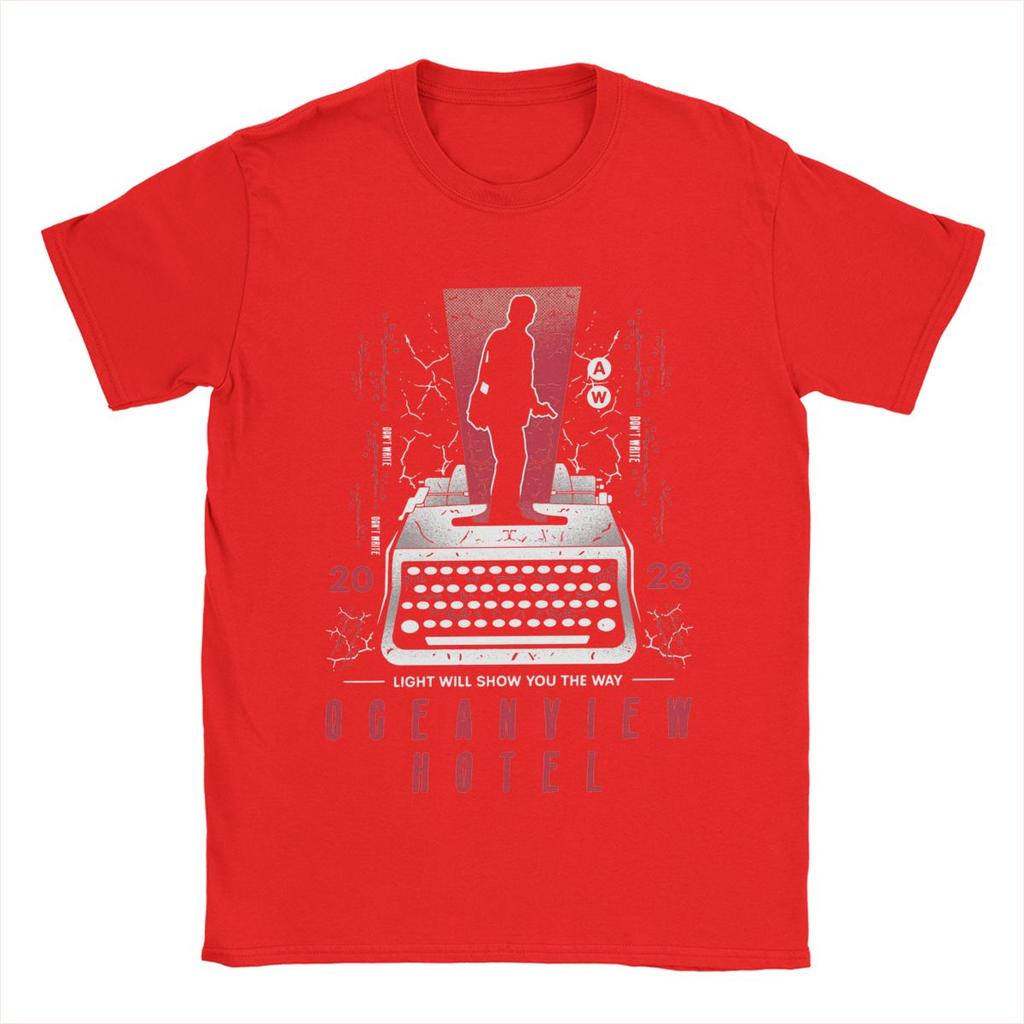 Hipster Dont Write Alan Wake 2 T-Shirt für Herren Rundhals Reine Baumwolle T-Shirts Kurzarm Tees Übergröße Kleidung