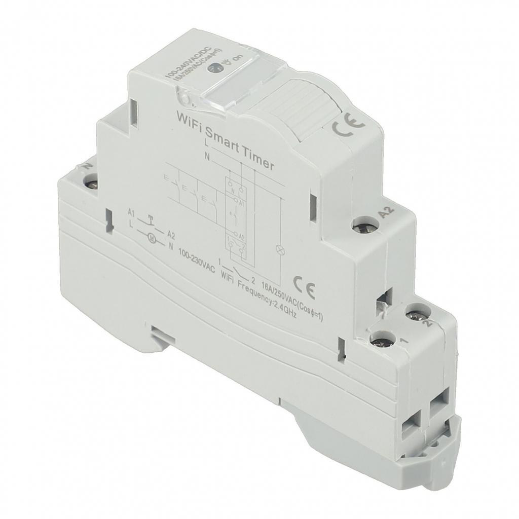TM609 WiFi Smarter Timer-Schalter für Tuya APP Kabelloser DIN-Schienen-Timer-Schalter AC100-240V