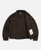 FRIZMWORKS Solid Wool Trucker Jacket _ Brown