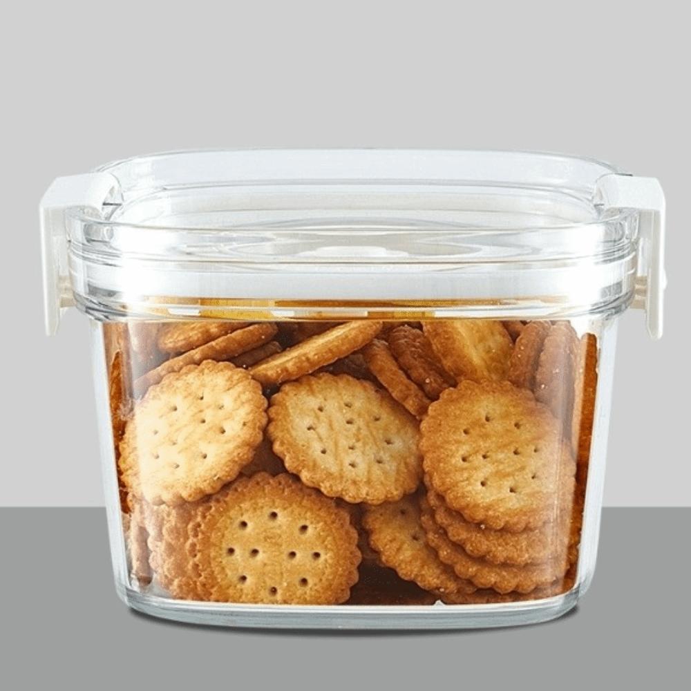 Plastic Vacuum Food Tank Freshness Preservation Transparent Airtight Container Moisture-Proof Sealed Canister Kitchen Gadgets