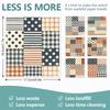 6PCS Cleaning Dishcloths Reusable Kitchen Dish Towels Grid Stripe Pattern Dishcloth Absorbent Lint Free Cloth Washable Duster Rags Tea Towels