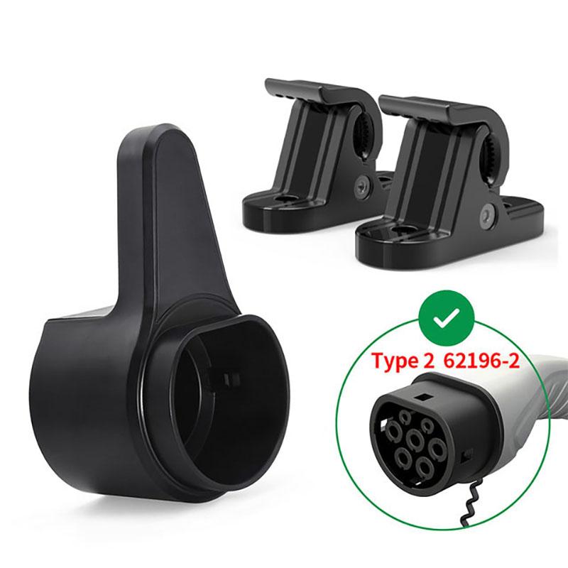 Universal Bracket 2pcs Fixed Clips Screw Mount Holder Stand for Electric Car Charger TYPE 2 Portable EV Charging Cable TYPE 1