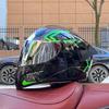 Imitation Street Car Helmet Men's Motorcycle 3C Electric Vehicle Full Helmet Autumn and Winter Knight Double Mirror Riding