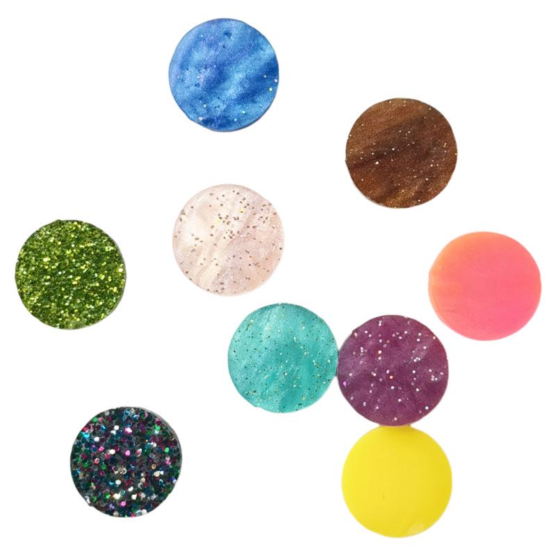 200g Bunte Runde Acryl-Mosaiksteine für DIY-Kunstprojekte