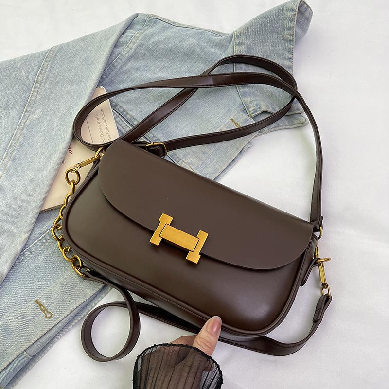 New niche design popular chain small square bag versatile single shoulder crossbody trendy women's bag