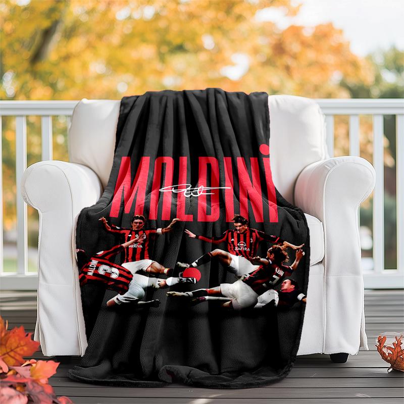 Maldini Flannel Blanket Soft All-Season Throw, Design for Camping, Car Travel, Hiking Sofa, Bed, Office Perfect Gift for Parties
